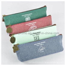 Canvas Pen Case, Pencil Bag with Customized Logo